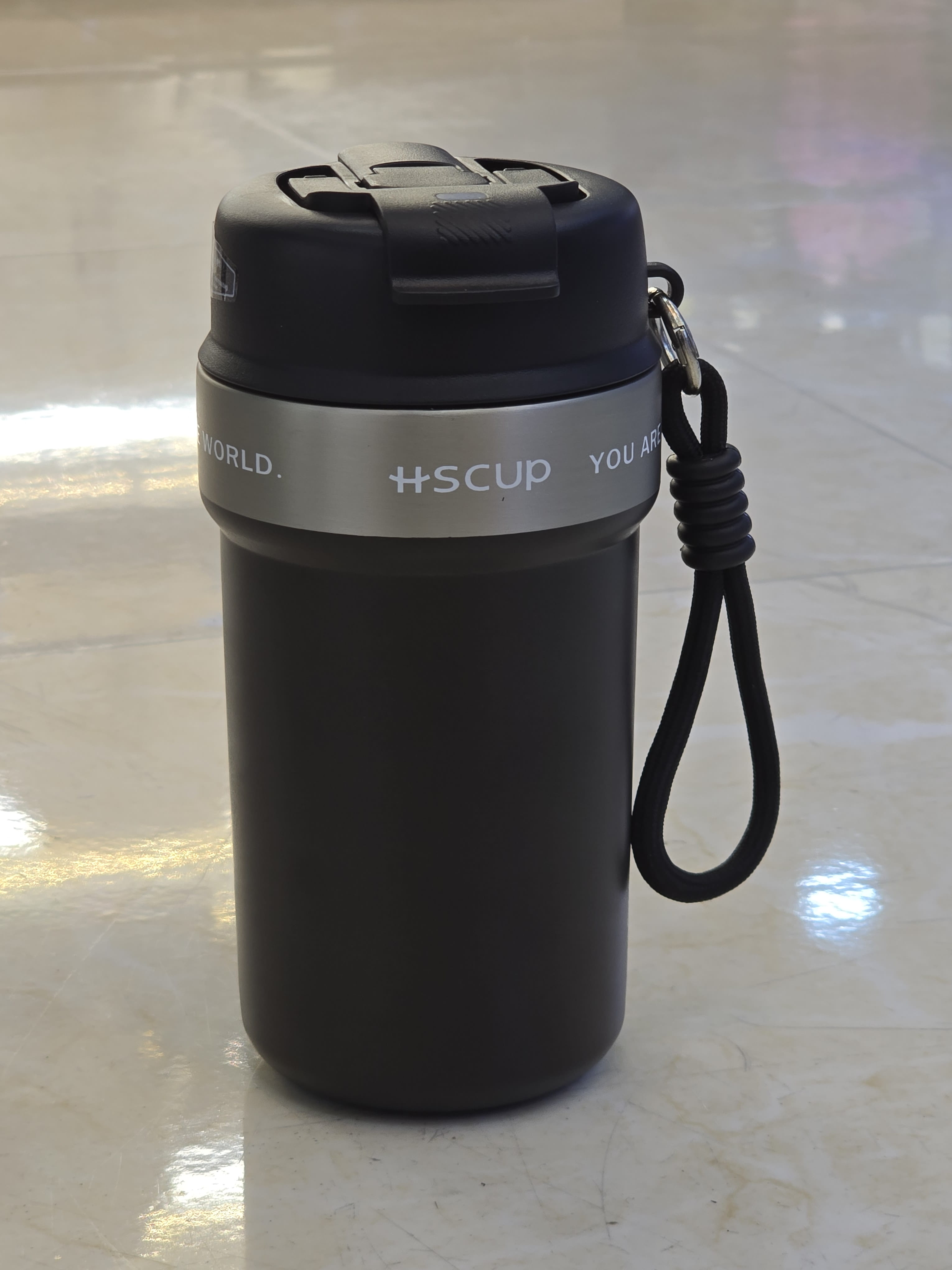 قمقمه تراول ماگ HS cup استیل (مشکی)