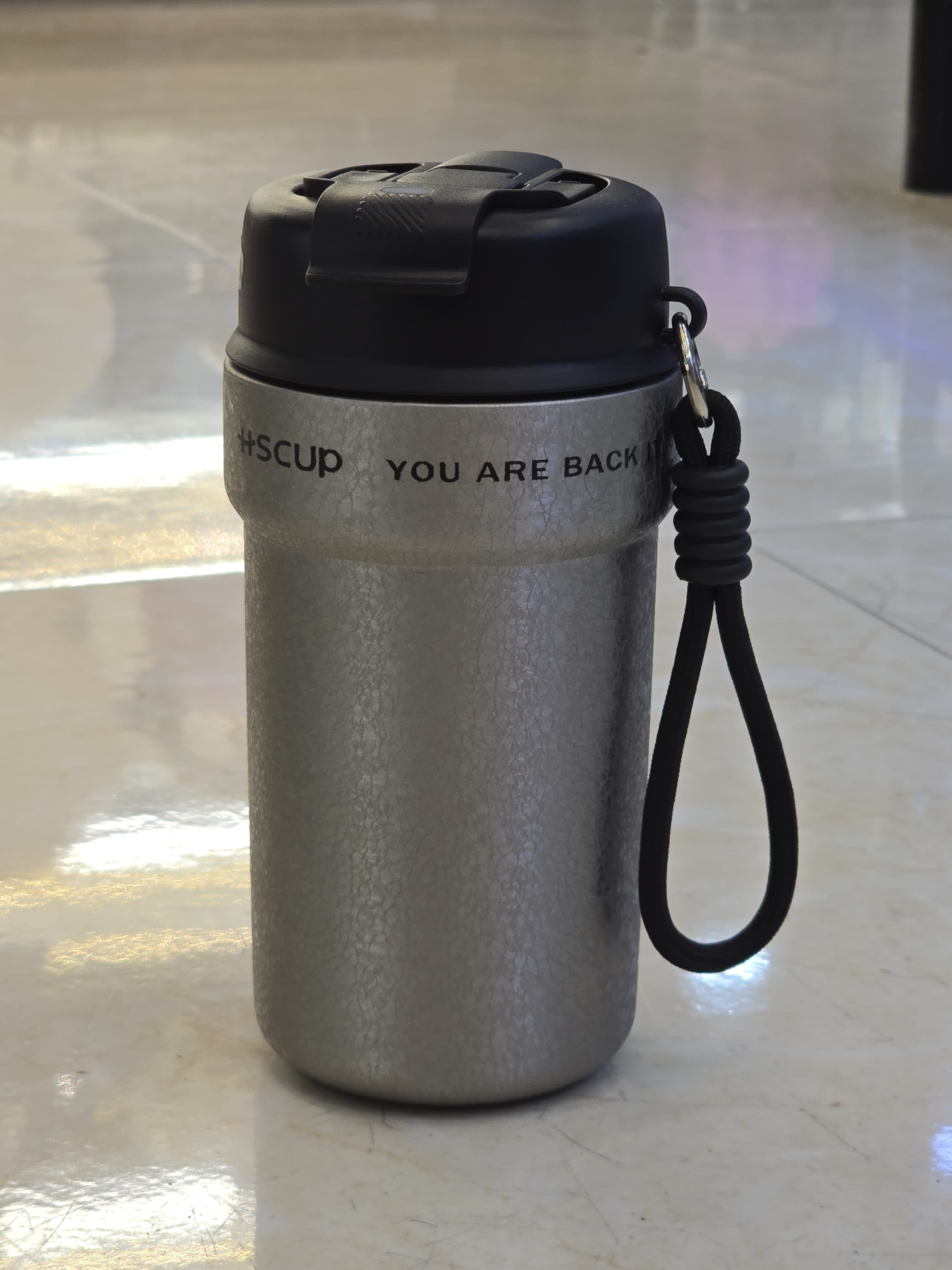 قمقمه تراول ماگ HS cup استیل (استیل برجسته)