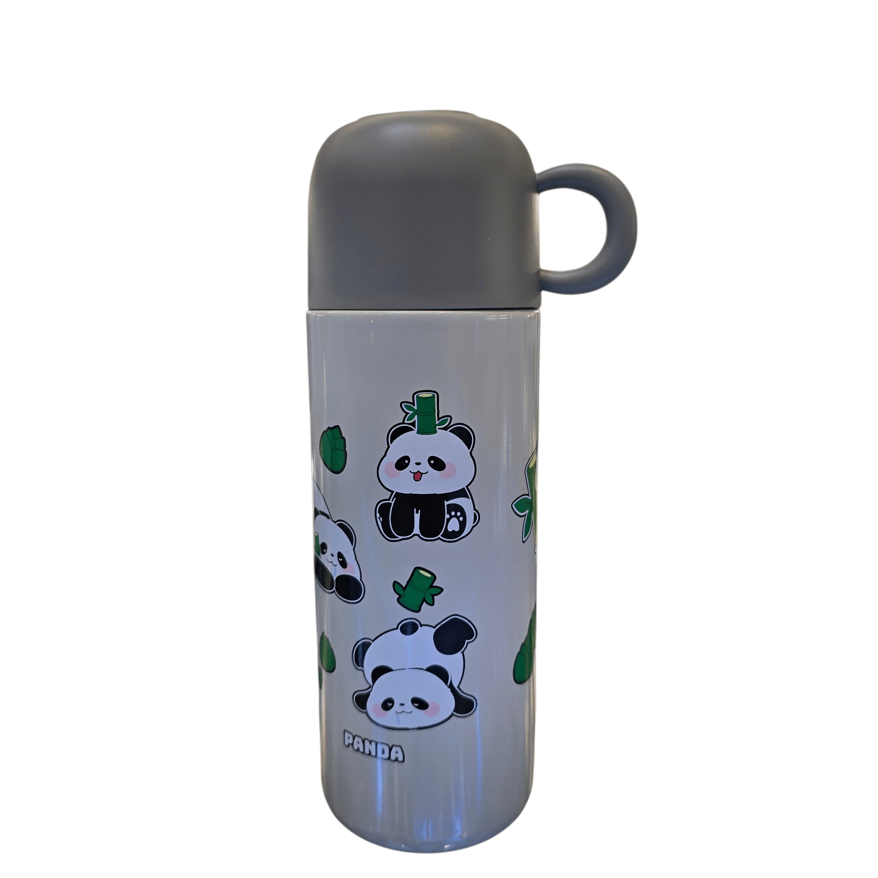 قمقمه استیل حرارتی 500 میل بچگانه طرح پاندا صورتی (فلاسک)